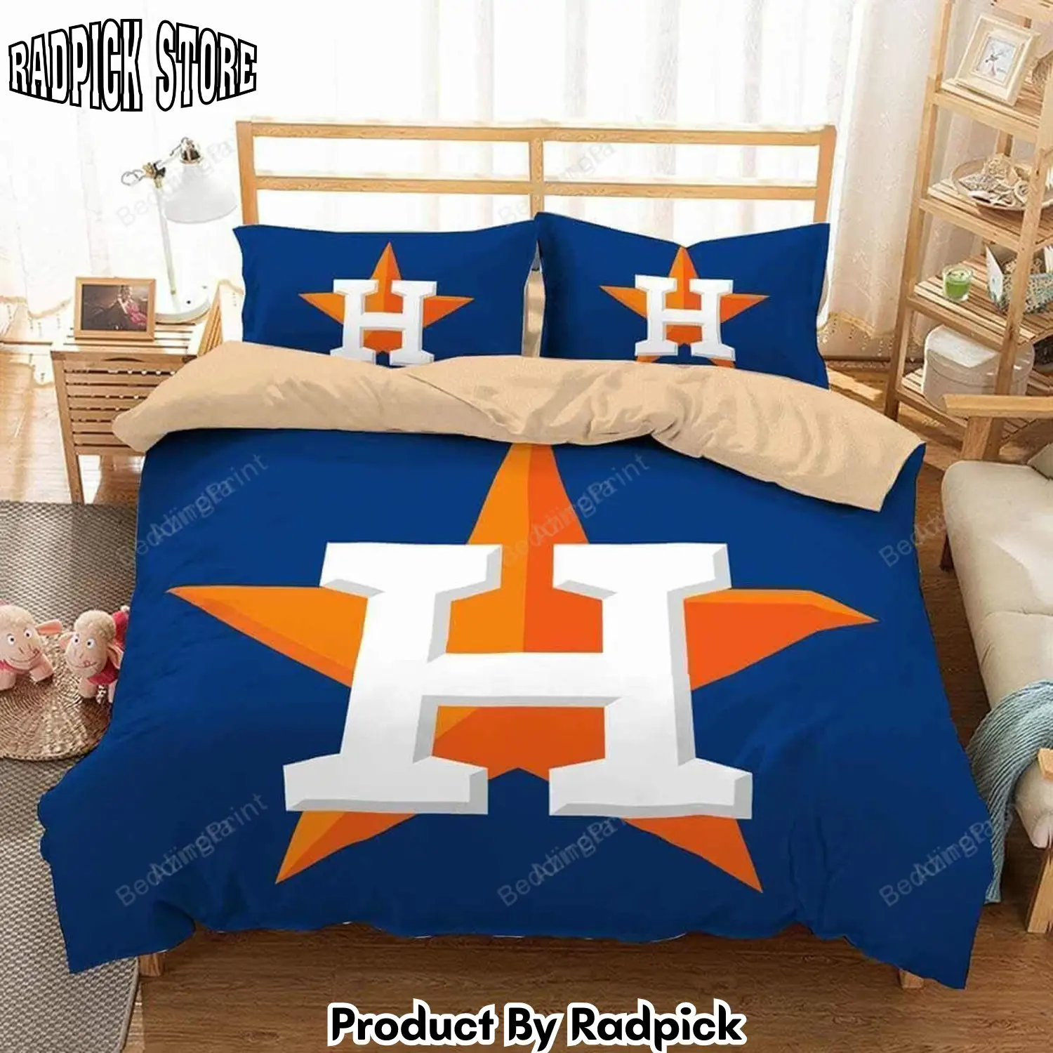 Radpick 3d houston astros duvet cover bedding set rp3278965